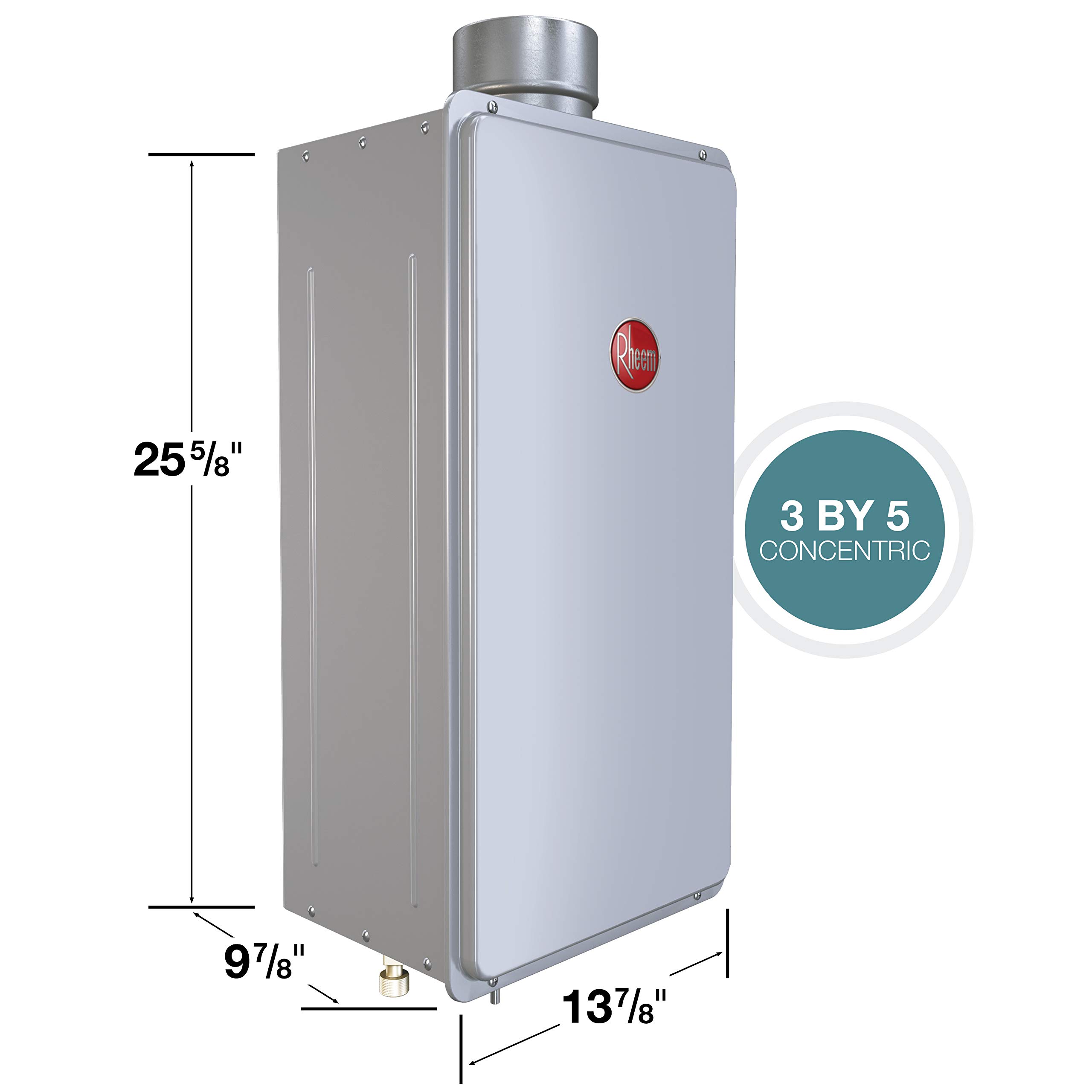 Rheem MidEfficiency 7.0GPM Indoor Natural Gas Tankless Water Heater