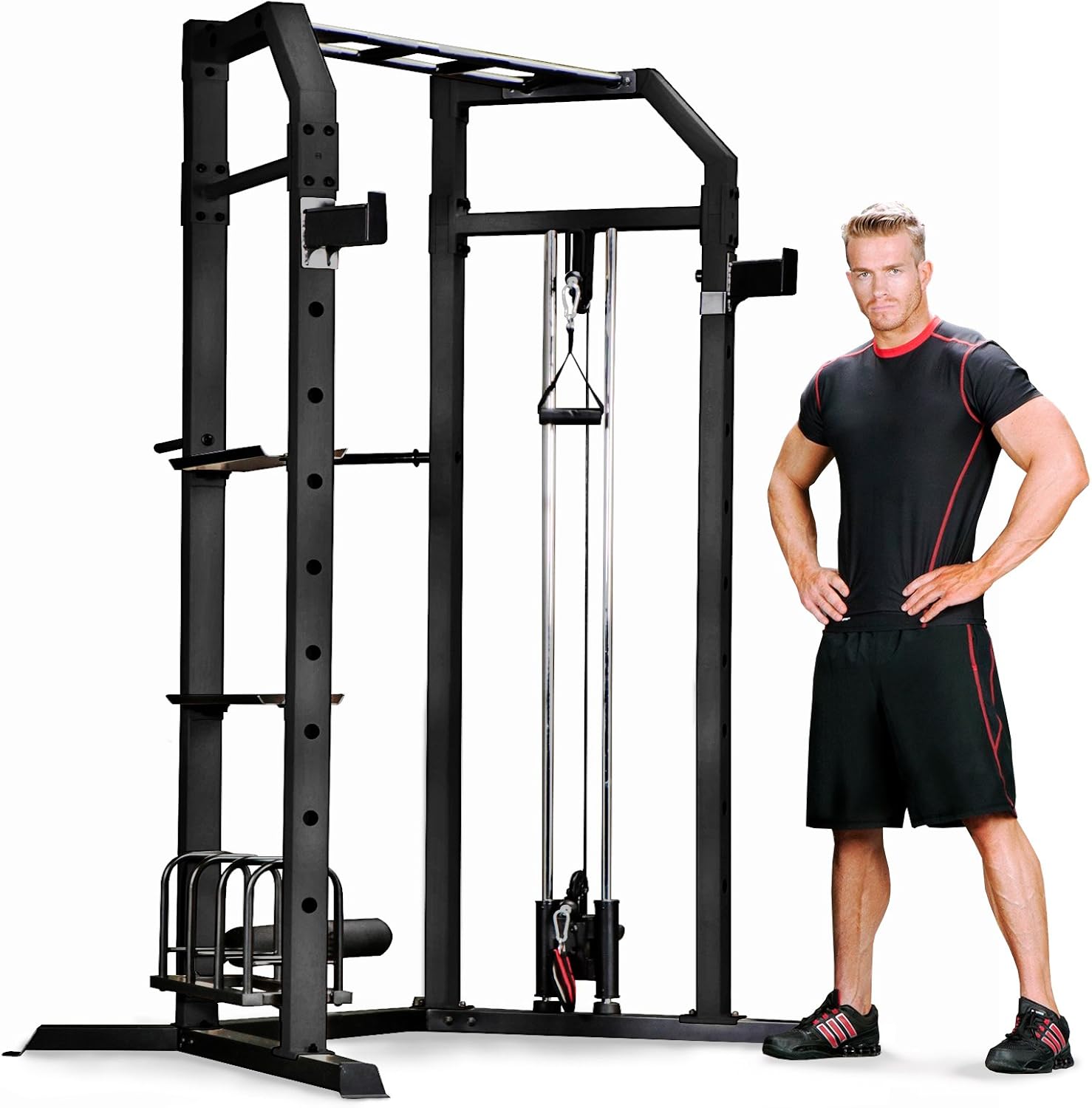 Marcy SM3551 Power Cage Home Gym System Black, One Size Amazon.co