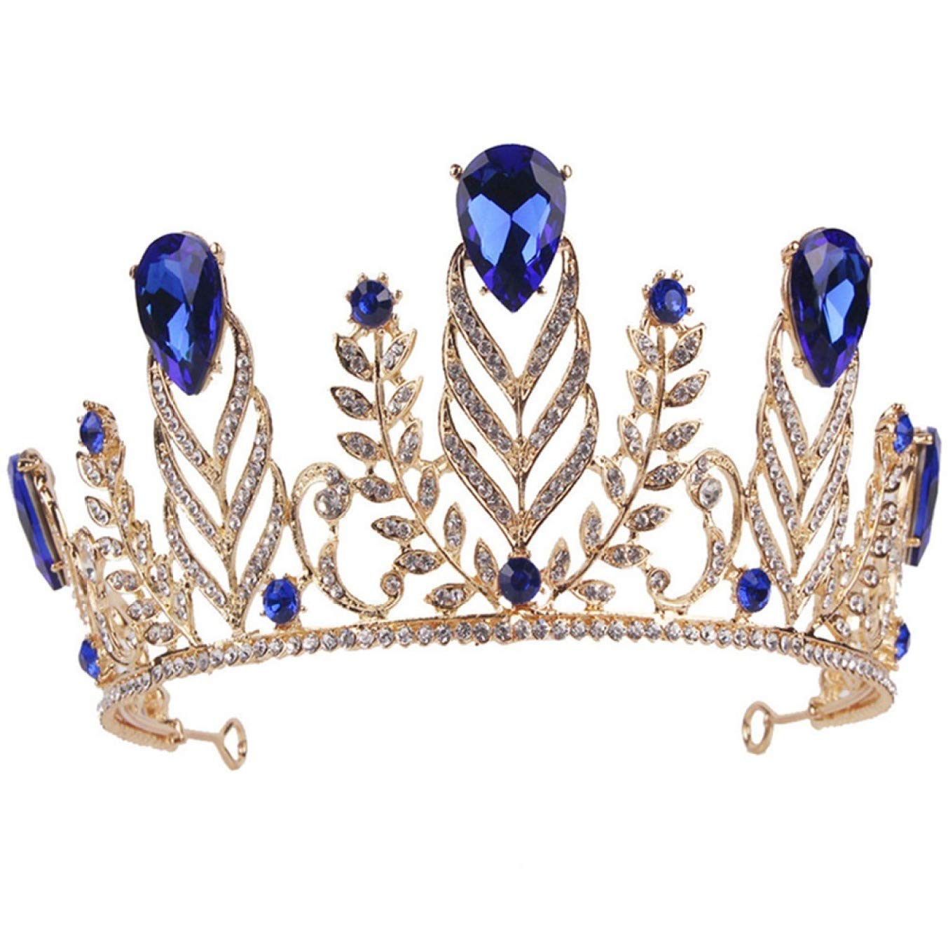 Buy Graceo Best Quality Wedding Bridal Crystal Tiara Crowns