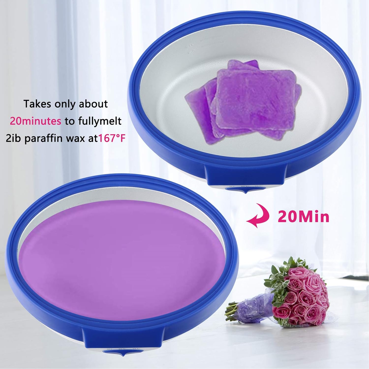 JIAHUA Paraffin Wax Machine for Hand and Feet-Paraffin Bath Spa Wax for Smoothens and Softens Dry Skin Quick Heating Paraffin Wax Warmer Keep Warmer Function & Make Skin Fair and Shiny (Pink) : Beauty