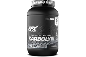 EFX Sports Karbolyn Hydrate | Carbohydrate Powder + Electrolytes | Sugar Free Sports Drink Mix | Fuel & Hydration | Stimulant Free | 66 Servings (White Cherry Frost)