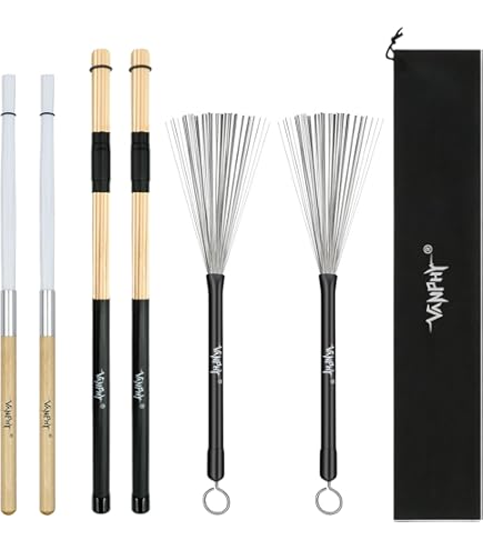 Amazon.com: FUNOMOCYA 1 Pair Double head drum brush Practical Drum