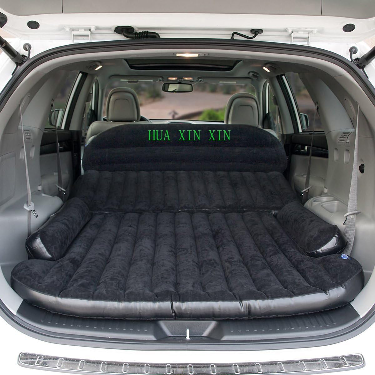 HUAXINXIN SUV Air Mattress Camping Bed,Outdoor SUV Dedicated Mobile Cushion Extended Travel Mattress Air Bed Inflatable for SUV Back Seat,Swimming Sea Beach,Holiday,Fit 95% SUV black ¡­