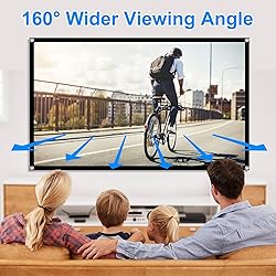 60 Inch Projector Screen, OKEDUO 4K 16:9 HD
