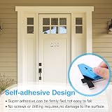 Vicloon 3D Door Numbers 3 Inches Self-Adhesive Waterproof Silver 9 view 3