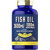 Carlyle Fish Oil 3600mg | 1080mg Omega 3 | 120 Count | Non-GMO and Gluten Free Supplement