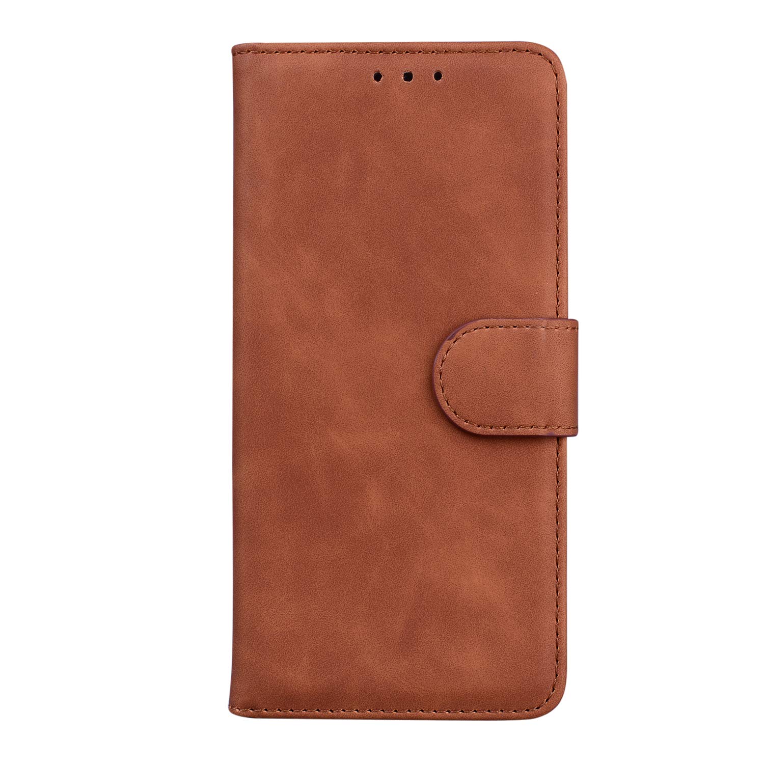 TIANCI Case for Nokia X10/Nokia X20, Neat and Simple Style Skin-Friendly PU Leather Phone Case, Wallet Card Slot, Magnetic Closure Protection Cover for Nokia X10/Nokia X20 Case-Brown
