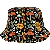 Pink Purple Butterfly Bucket Hat Summer Packable Fisherman Cap Beach Travel Sun Hat for Unisex Men Women