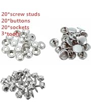 Marine Grade 3//8/&rdquo;Socket with 304 Stainless Steel 5//11/&rdquo;Screw with 2pcs Setting Tools in Upholstery Snaps for Boat Canvas,Cover. YMAISS 48pcs Fastener Screw Snaps kit