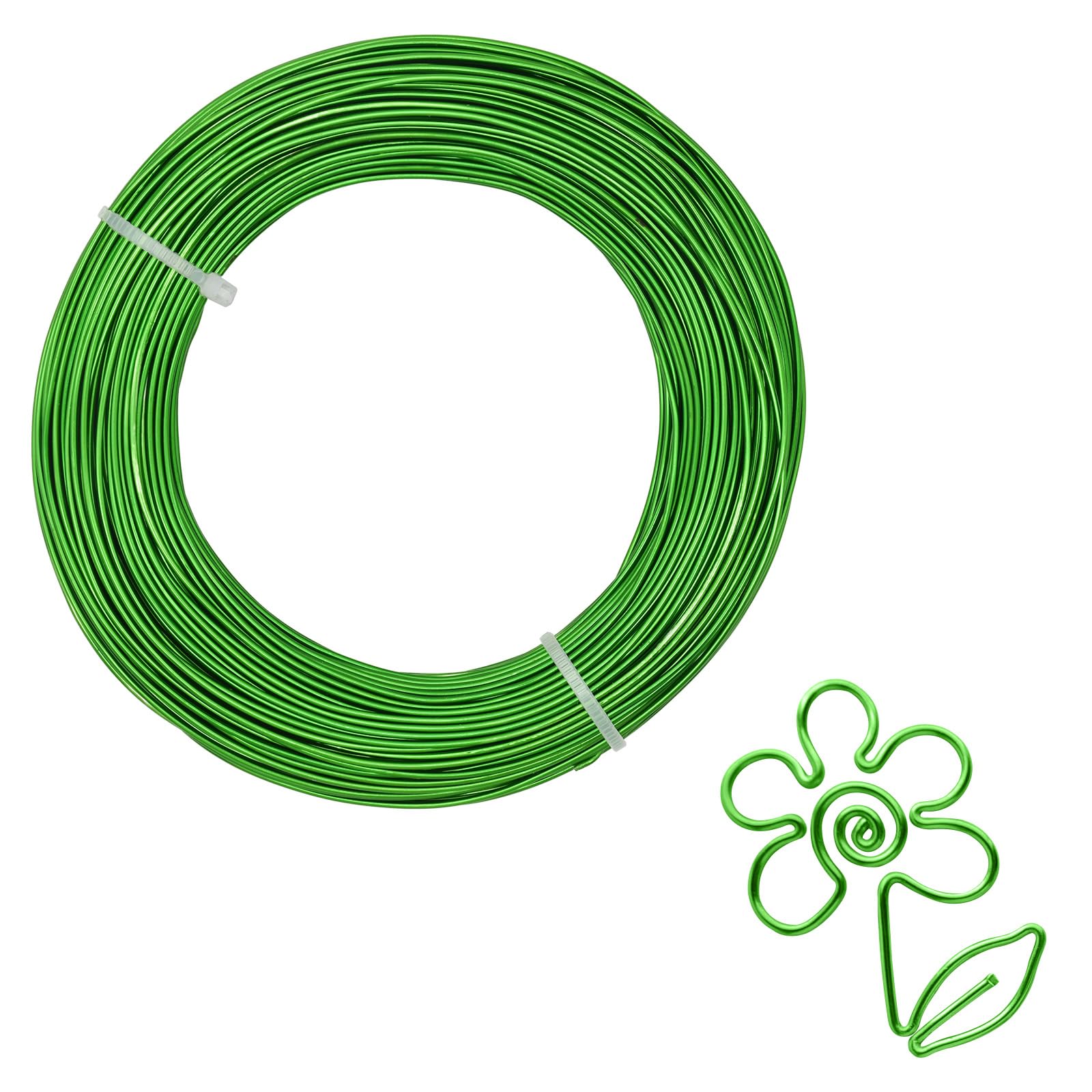 Bailinks Aluminium Craft Wire, 50m x 1mm (18 Gauge), Green, Perfect for Jewellery Making, Modelling, Crafting, DIY Projects