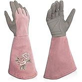 Intra-FIT Rose Pruning Gloves Thorn Resistant, Embroidery Gardening Gloves with Extra Long Forearm Protection