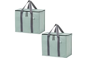 VENO 2 Pack Cooler Bag and Insulated Grocery Bags for Food Delivery, Collapsible Cooler Reusable Shopping Bags for Groceries 
