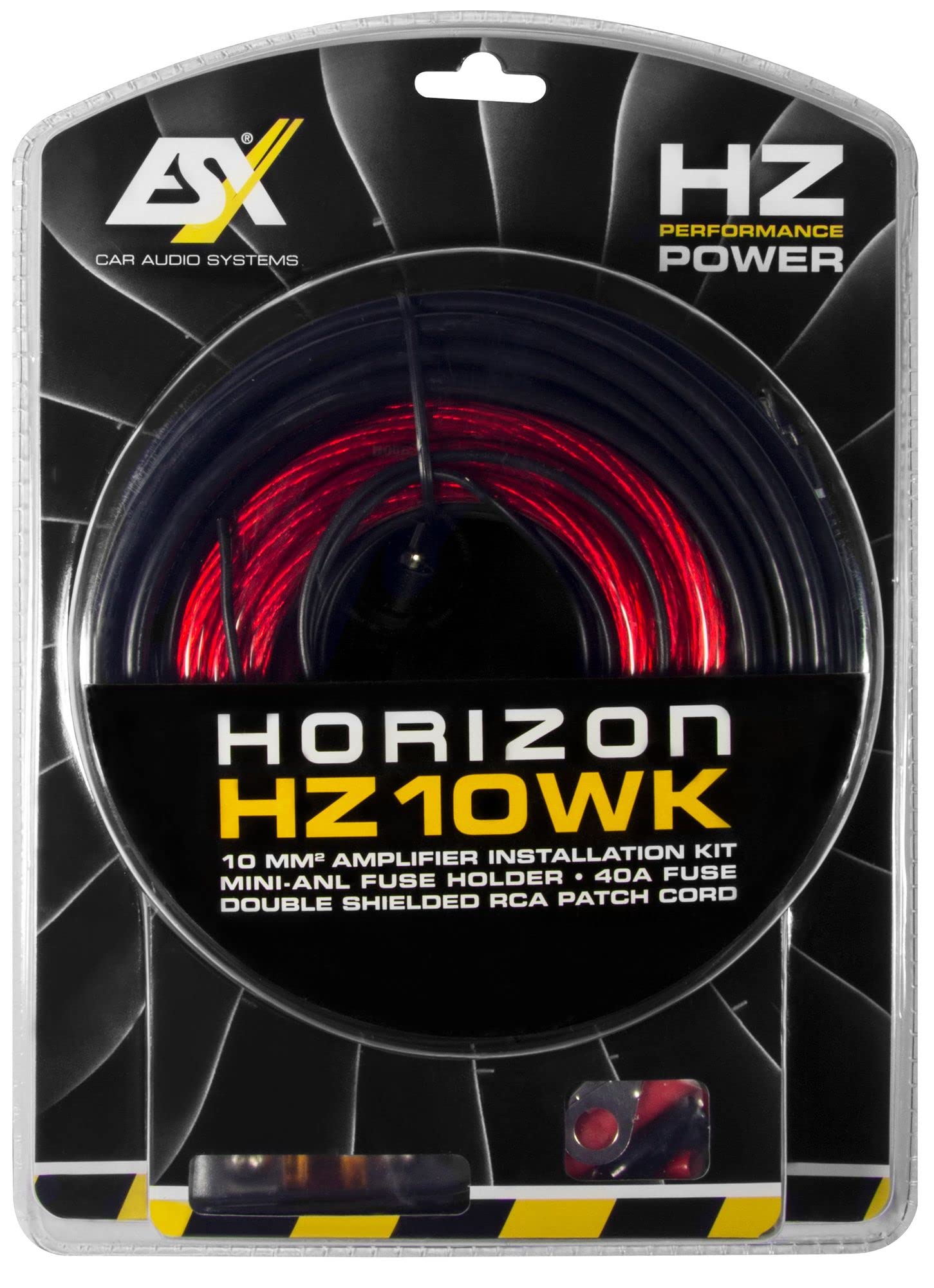 ESX HZ10WK - cable kit 10mm² with 5m RCA cable and mini-ANL fuse