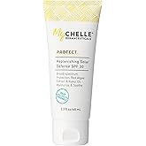 MyCHELLE Dermaceuticals Solar Defense SPF 30 (2.3 Fl Oz) - Moisturizing Reef Safe Sunscreen with Red Algae Extract and Kukui Oil - Travel Size Zinc Sunscreen for Face and Body