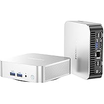 GEEKOM Mini PC A5, AMD Ryzen 5 7430U (6C/12T, até 4,3GHz), 16GB