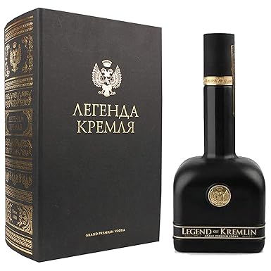 Legend of Kremlin Premium Russian Vodka BLACK BOTTLE in Geschenkbox 40,00% 0.7 l.