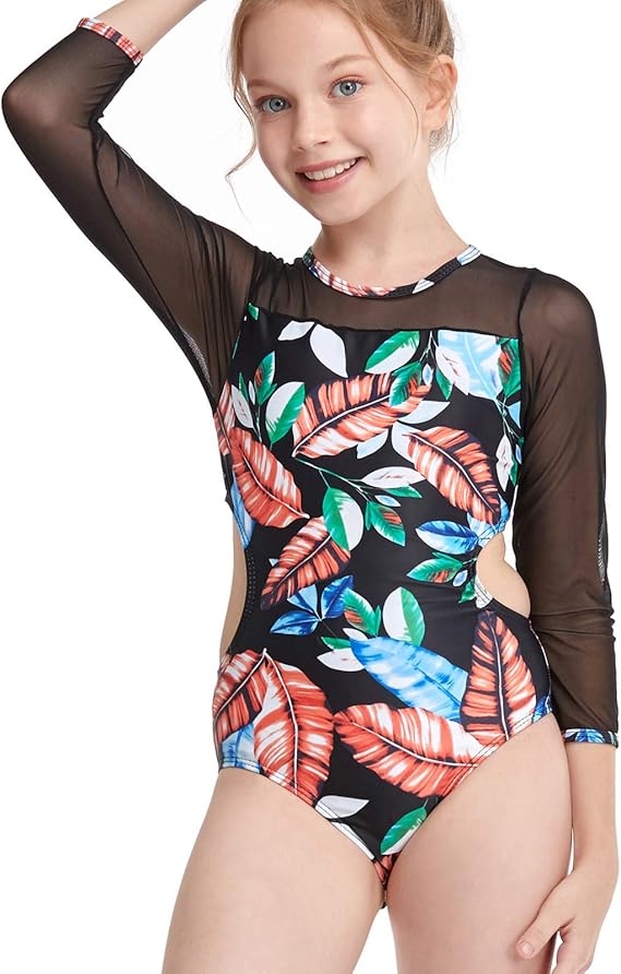 Amazon 水着 スクール水着 キッズ ワンピース 子供水着 学校用 スイミング ガールズファッション 女の子 Uvカット 速乾 ストレッチ ガールズ 小学生 中学生 肩出し 花柄 女児用 水泳 スイムウェア ジュニア 子供用 レース フリル ラッシュガード 女児水着 水着 通販
