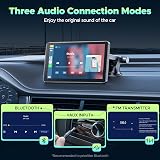 LAMTTO 7 inch CarPlay Screen Wireless Android Auto Mirror Link Touchscreen view 5