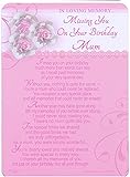 Happy Birthday Mum Graveside Poem Memorial Card & Ground Stake F66 - View #9