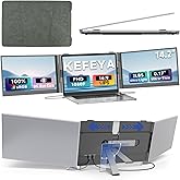 KEFEYA Laptop Screen Extender 14.2", 2.2 LB Lightest 0.16" Ultra-Thin, 1080P FHD Portable Monitor for Laptop 13-17.3", Eyes Care HDR Monitor, USB-C HDMI Plug-Play for Mac Windows PS Switch Work Travel