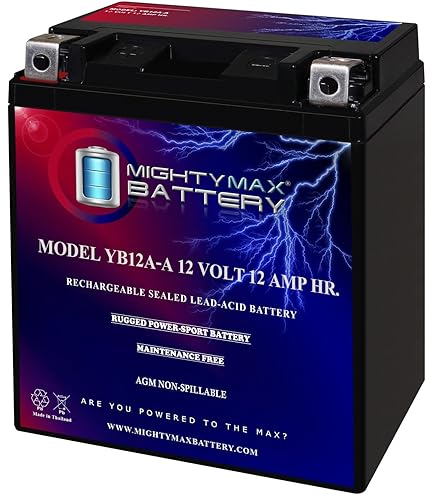 Amazon.com: Mighty Max Battery YB12A-A 12V 12AH Battery