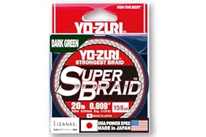 DUEL Yo-Zuri SuperBraid Dark Green 150 Yards Superbraid Fishing Line