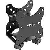 VIVO Adjustable Thin Client Mini PC Mount Bracket, CPU VESA Under Desk and Monitor Arm Computer Holder, Black, MOUNT-PC05C