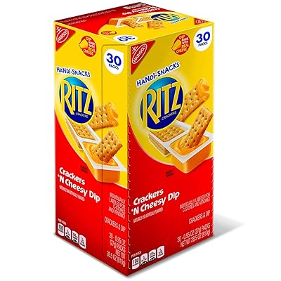 Nabisco Handi-Snacks Ritz Crackers &lsquo;N Cheesy Dip 95 oz, 30 pks. (pack of 3) A1