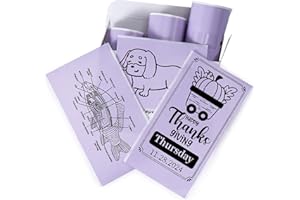 Memoking T02 / M02X / M02L Sticker Paper - Purple Sticky T02 Mini Printer Sticker Paper Refill, 50 mm x 3.5 m, Keep for 20 yrs, for Journal Photo Study Notes, 3 Rolls