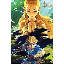 ゼルダの伝説 ブレスオブザワイルド BoTW リンク ウォールアート ポスター Amazon.com: Pyramid America Zelda - BOTW Zelda & Link - (24