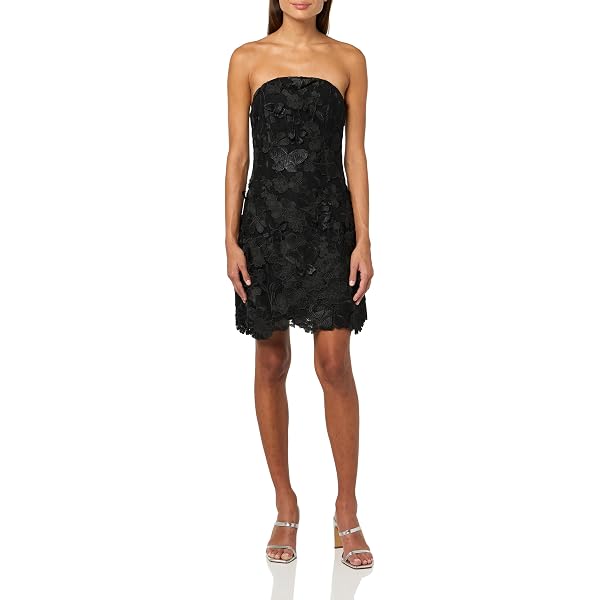 knee length dresses for ladies Bardot – Adoni Strapless Midi Dress – campaign-outlet – Black