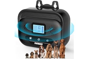 GEUORGEXY Anti Barking Device, 50FT Dog Barking Control Devices with 4 Adjustable Sensitivity & 0-9 Frequency Levels, Ultrasonic Dog Bark Deterrent Behavior Training for Outdoor Neighbors Dog Silencer