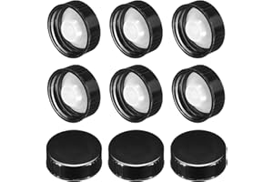 PATIKIL 33mm Phenolic Resin Cover, 36pcs Poly Seal Screw Cap Growler Cap Phenolic Cover Thread for 33-400 Glass Beer Brewing Bottles Gallon Growler Gallon Jug, Black
