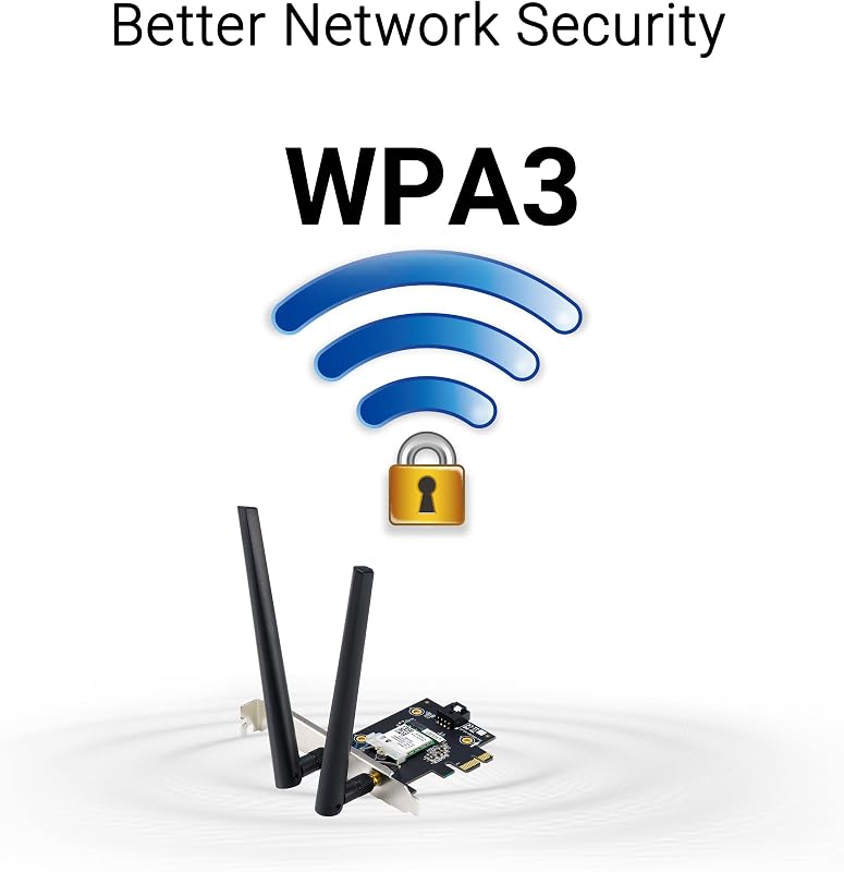 PCE-BE6500 - Carte Réseau Wi-FI 7, Tri-Bande, 6500 Mbit/s, Bluetooth 5.4, WPA3 Network Security, OFDMA et MU-MIMO, Multi-Link Operation