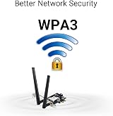 ASUS PCE-BE6500 Tri Band PCI-E WiFi 7 Bluetooth 5.4 WPA3 MU-MIMO OFDMA view 5