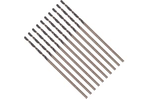 CoCud Twist Drill Bits, 0.04" Dia 2.3" Length, High Speed Steel Straight Shank Drilling Bit - (Applications: for Steel Drilli