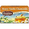 Celestial Seasonings Herbal Tea, Honey Vanilla Chamomile, Caffeine Free, 20 Tea Bags (Pack of 6)