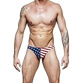 Gary Majdell Sport Mens Unique Print Contour Pouch Thong Swimsuit