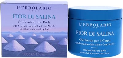 L'Erbolario Fior di Salina Body Oil Scrub 500g Sea Salt Bergamot Lemon Marine