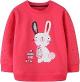 TEDD Kids Sweatshirt 100% Cotton Long Sleeve Top Hedgehog Fox Butterfly Girl