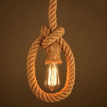 Buy Je Quality Is Our Motto Je Rope Hanging Fancy Pendant Light Pack Of 1 Yellow Bulb Not Included Online At Low Prices In India Amazon In