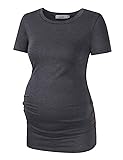 Coolmee Maternity Shirt Side Button and Ruched
