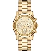 Michael Kors Runway Women's Watch, Stainless Steel Watch for Women with Steel, Ceramic or Silicone Band