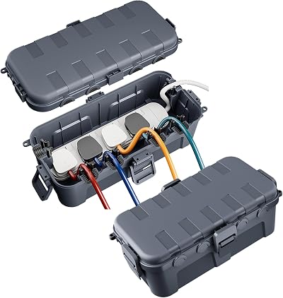 [Restmo] 2 Pack Outdoor Waterproof Box IP54 29x13.2x10cm Electrical Enclosure