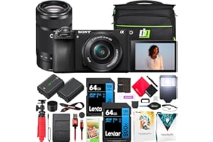 Sony a6700 Alpha APS-C 4K Mirrorless Camera with 2 Lens Kit 16-50mm & 55-210mm ILCE-6700L | Official Sony USA Partner Model | Bundle with Deco Gear Photography Bag + Flash + Extra Battery + Charger