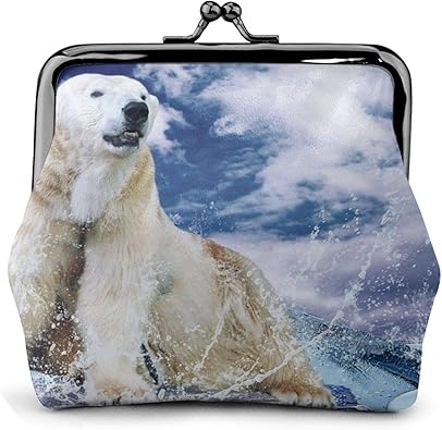 Amazon かわいいホッキョクグマ 財布 小銭入れ ミニ オシャレ 薄型 便利 コインケース シューズ バッグ