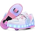 Pairobin Roller Skates Shoes for Boys and Girls - 2-in-1 Skate Shoes and Sneakers for Kids Fun and Stylish