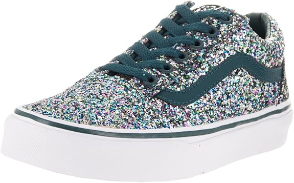 vans chunky glitter old skool womens shoes
