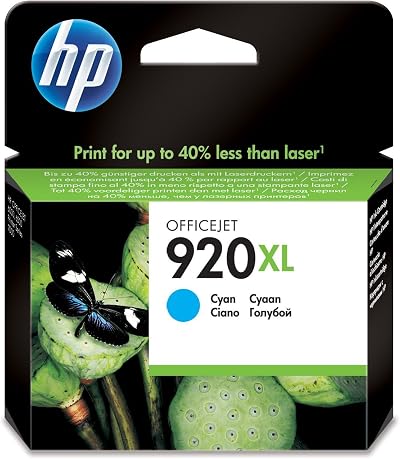 HP 920XL Cyan High Yield Ink Cartridge CD972AE Original