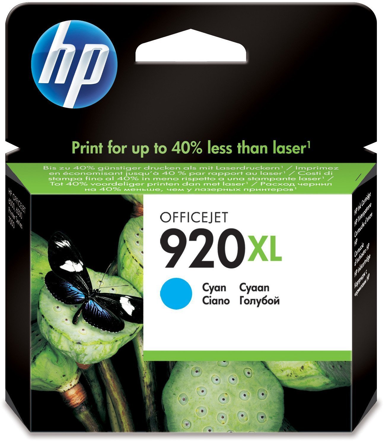 HP CD972AE 920XL High Yield Original Ink Cartridge, Cyan, Single Pack